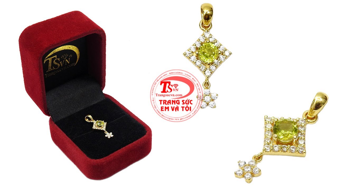 Mặt dây peridot, Mặt dây nữ Mặt dây peridot, Mặt dây nữ