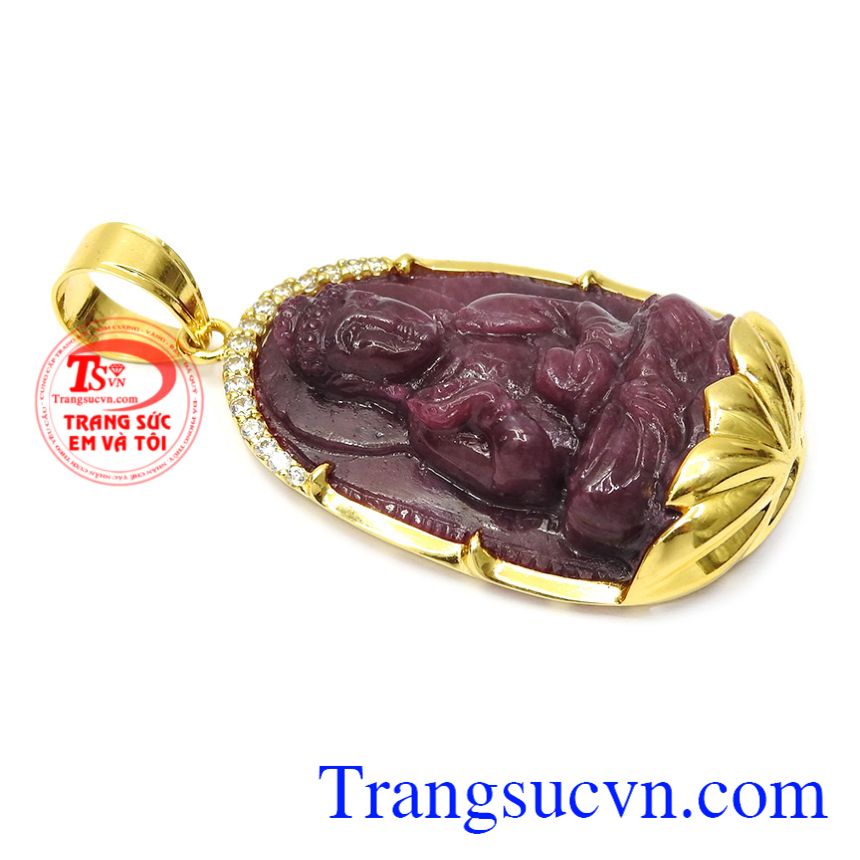 Mặt dây phật bản mệnh tuổi Tuất- Hợi, Mặt phật bọc vàng Mặt dây phật bản mệnh tuổi Tuất- Hợi, Mặt phật bọc vàng