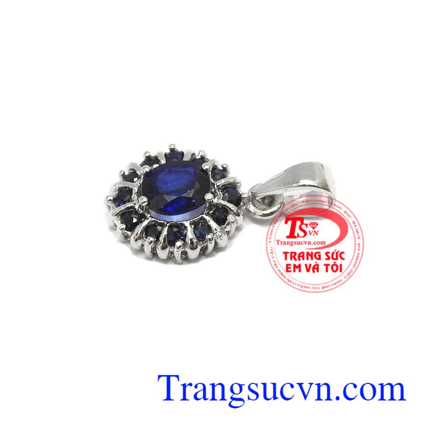 Mặt dây sapphire sang trọng, Mặt dây chuyền đá quý Mặt dây sapphire sang trọng, Mặt dây chuyền đá quý