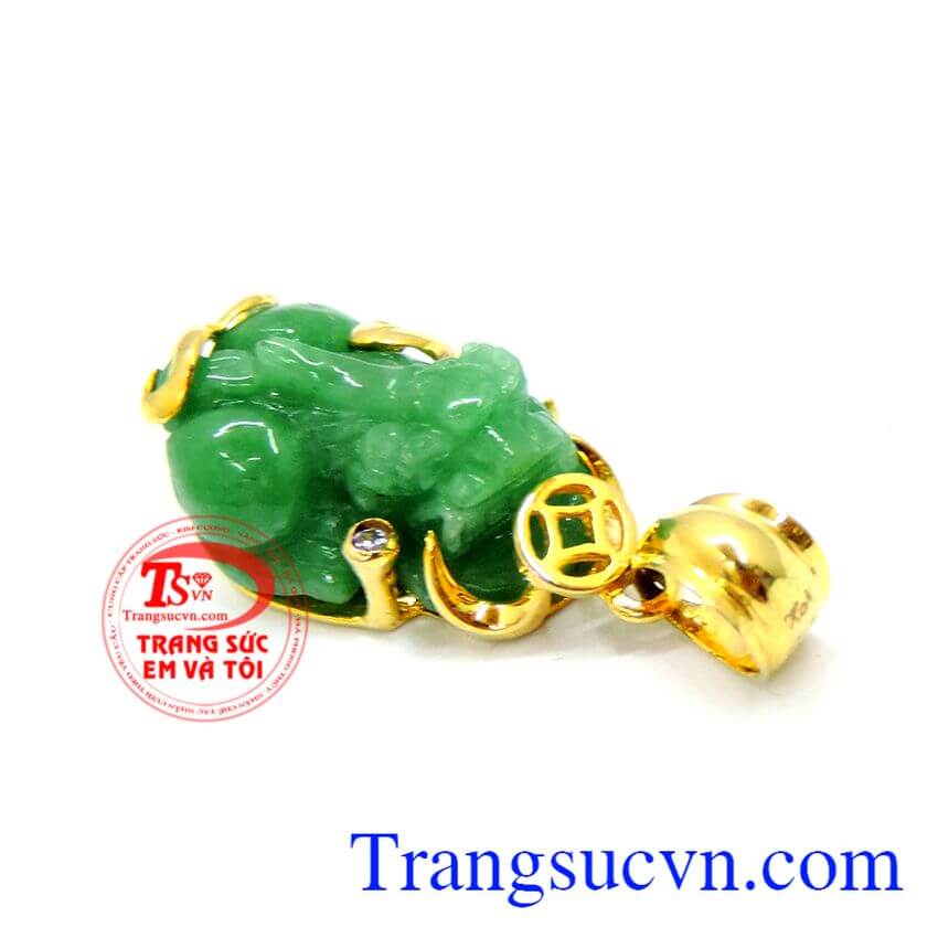 Mặt dây tỳ hưu ngọc xanh, Tỳ hưu vàng Mặt dây tỳ hưu ngọc xanh, Tỳ hưu vàng