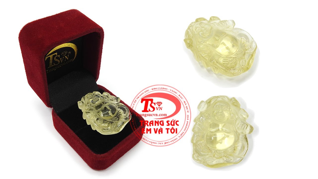 Mặt Di Lặc Citrine Thịnh Vượng