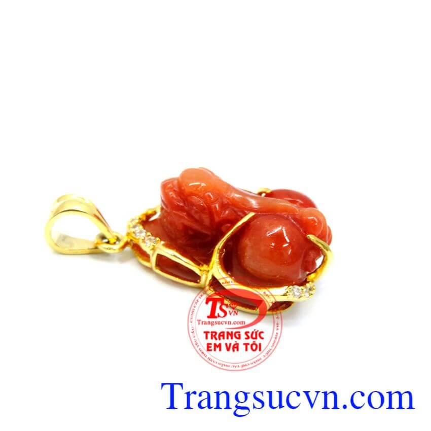 Mặt ngọc đỏ tỳ hưu bọc vàng, Tỳ hưu vàng Mặt ngọc đỏ tỳ hưu bọc vàng, Tỳ hưu vàng