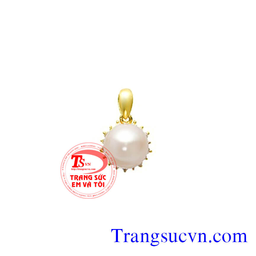 Mặt ngọc trai đẹp vàng, Mặt dây ngọc trai