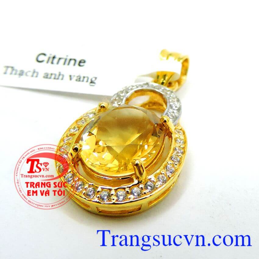 Mặt nữ thạch anh vàng, Mặt dây thạch anh