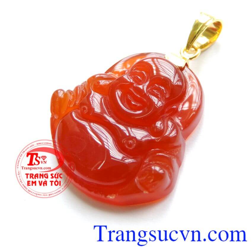 Mặt Phật Di Lặc đá Mã Não vui vẻ, Mặt phật bọc vàng Mặt Phật Di Lặc đá Mã Não vui vẻ, Mặt phật bọc vàng