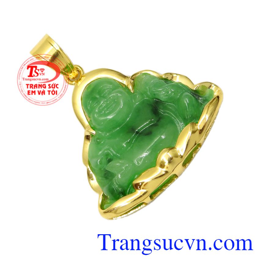 Mặt phật vàng Di Lăc Jadeite, Mặt phật bọc vàng