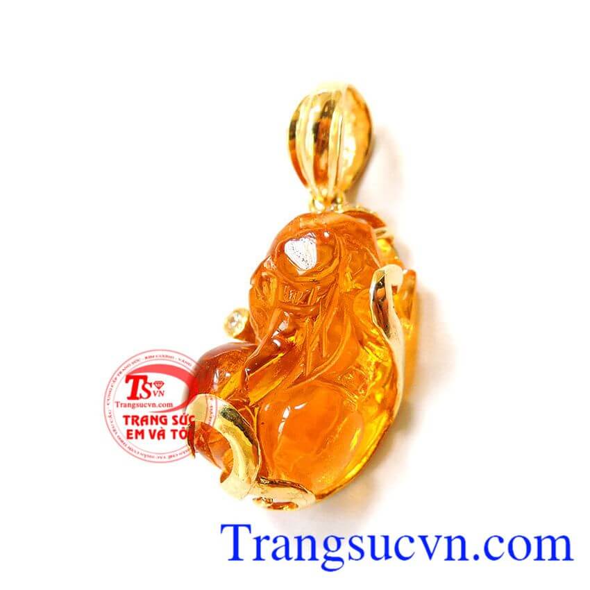 Mặt tỳ hưu đá vàng, Mặt dây chuyền vàng