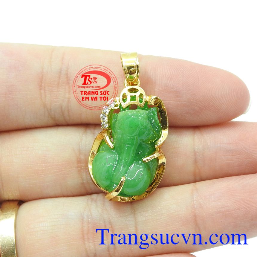 Mặt tỳ hưu vàng 14k may mắn,Tỳ hưu vàng,Mặt dây tỳ hưu