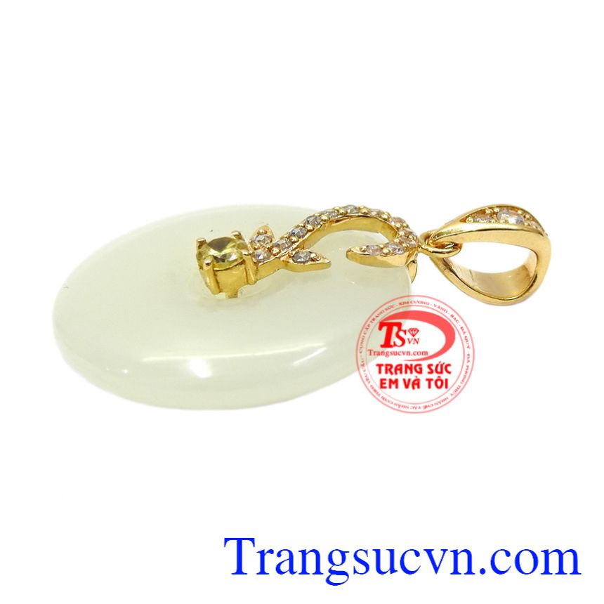 Mặt vàng ngọc cẩm thạch nữ tính, Mặt dây Jadeite Mặt vàng ngọc cẩm thạch nữ tính, Mặt dây Jadeite