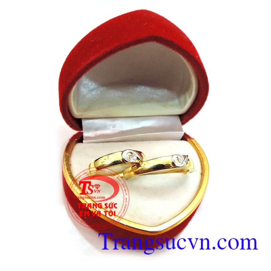 Nhẫn cưới giá rẻ trái tim,Nhẫn cưới đẹp,Nhẫn cưới thời trang