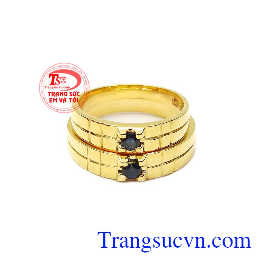 Nhẫn cưới saphir sánh đôi, Nhẫn cưới theo mệnh Nhẫn cưới saphir sánh đôi, Nhẫn cưới theo mệnh