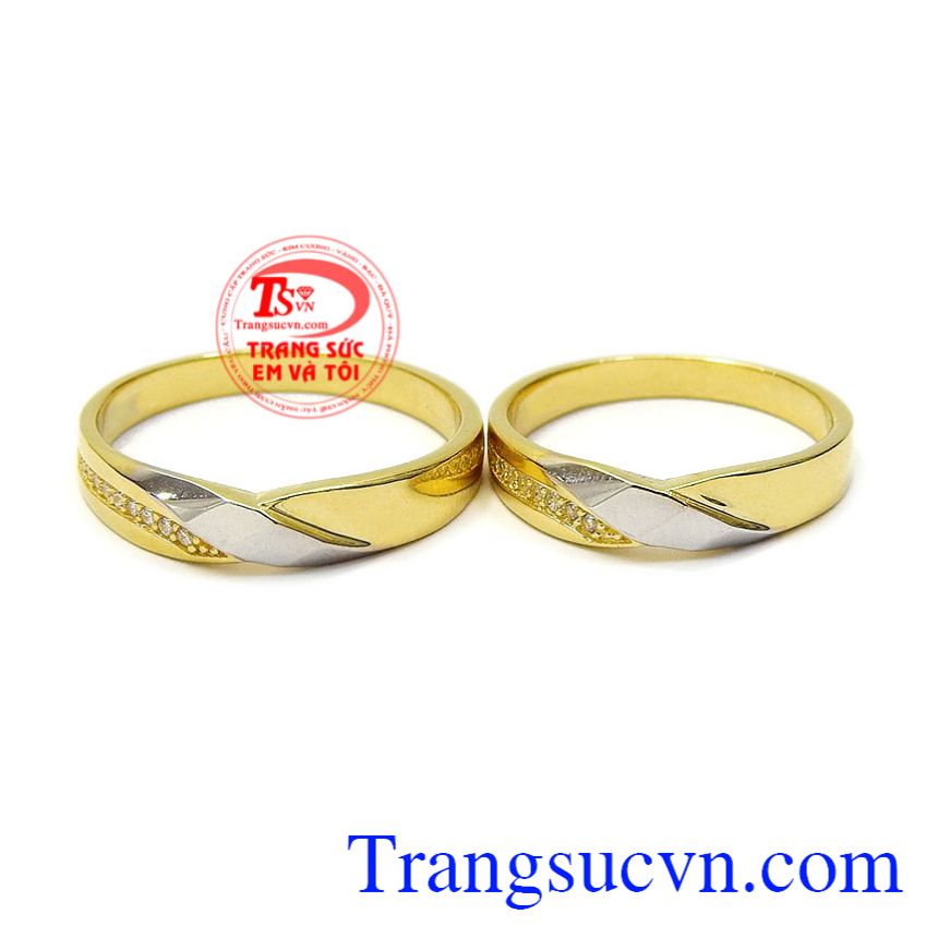 Nhẫn cưới tình yêu chung thủy, Nhẫn cưới vàng tây
