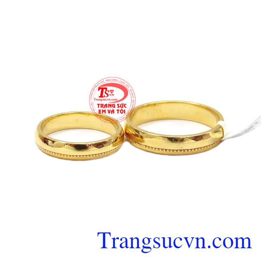 Nhẫn cưới trơn vàng,Nhẫn cưới vàng tây,Nhẫn cưới đẹp