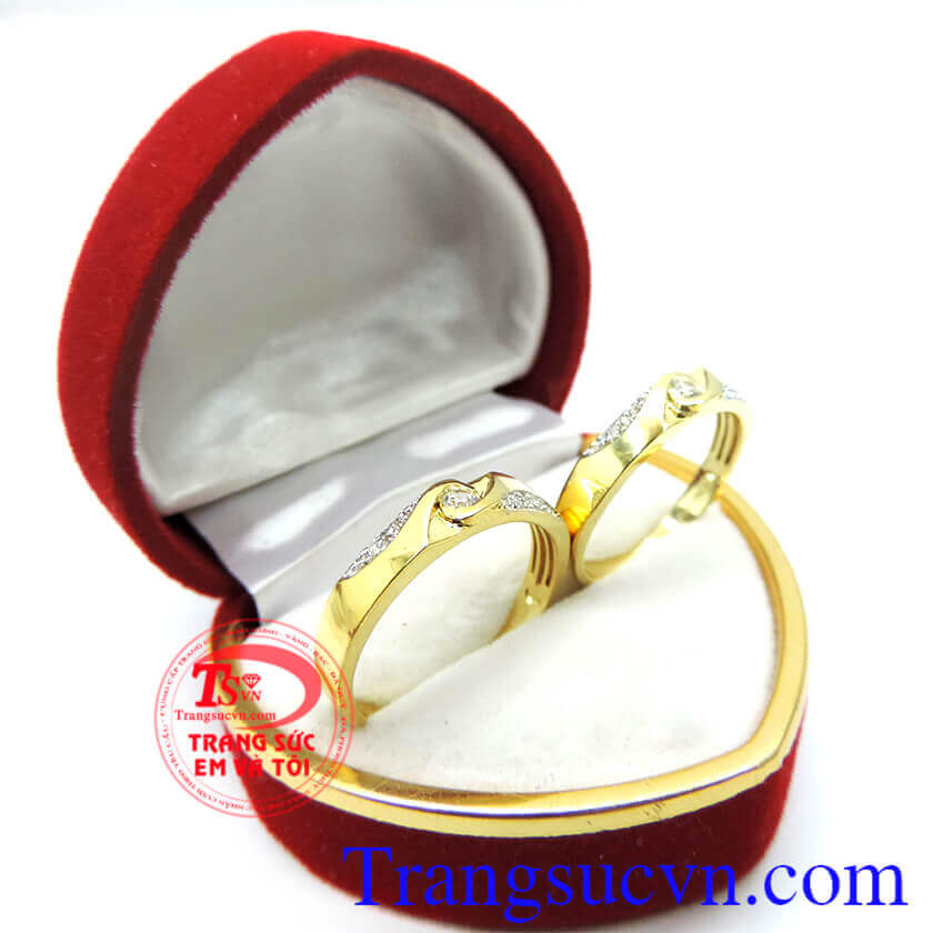 Nhân cưới vàng tây korea đẹp,Nhẫn cưới đẹp,Nhẫn cưới thời trang