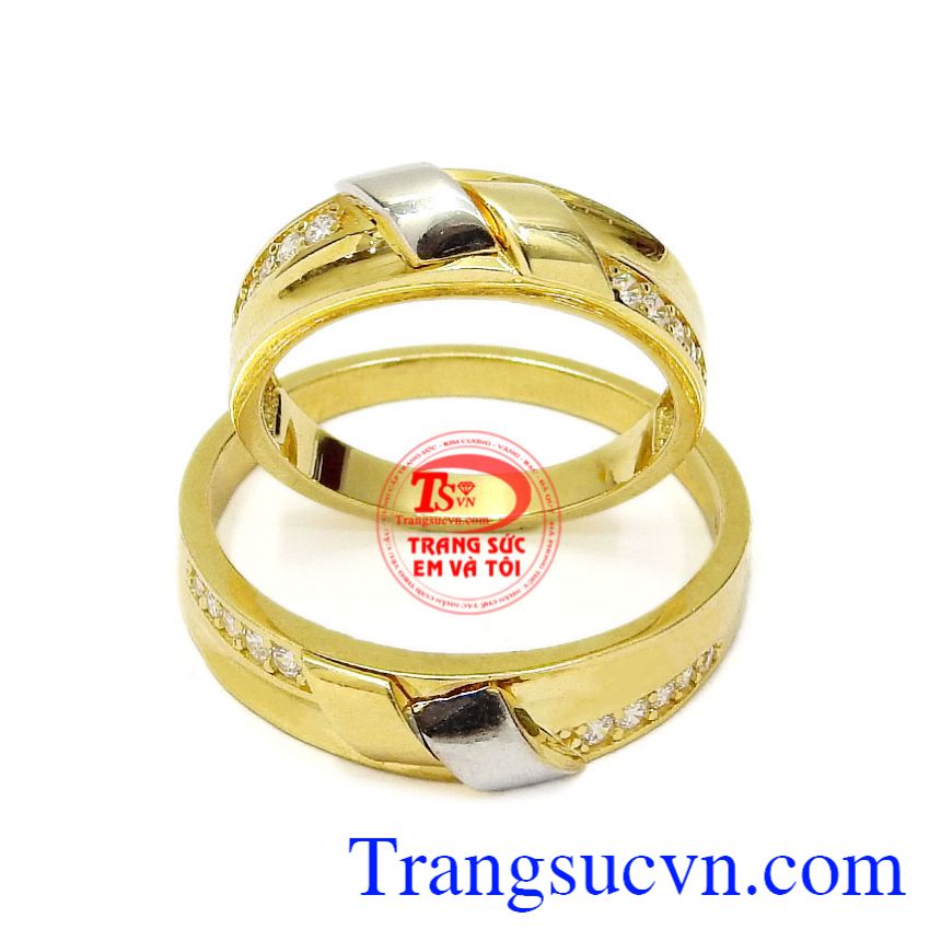 Nhẫn cưới vàng thời trang, Nhẫn cưới vàng tây