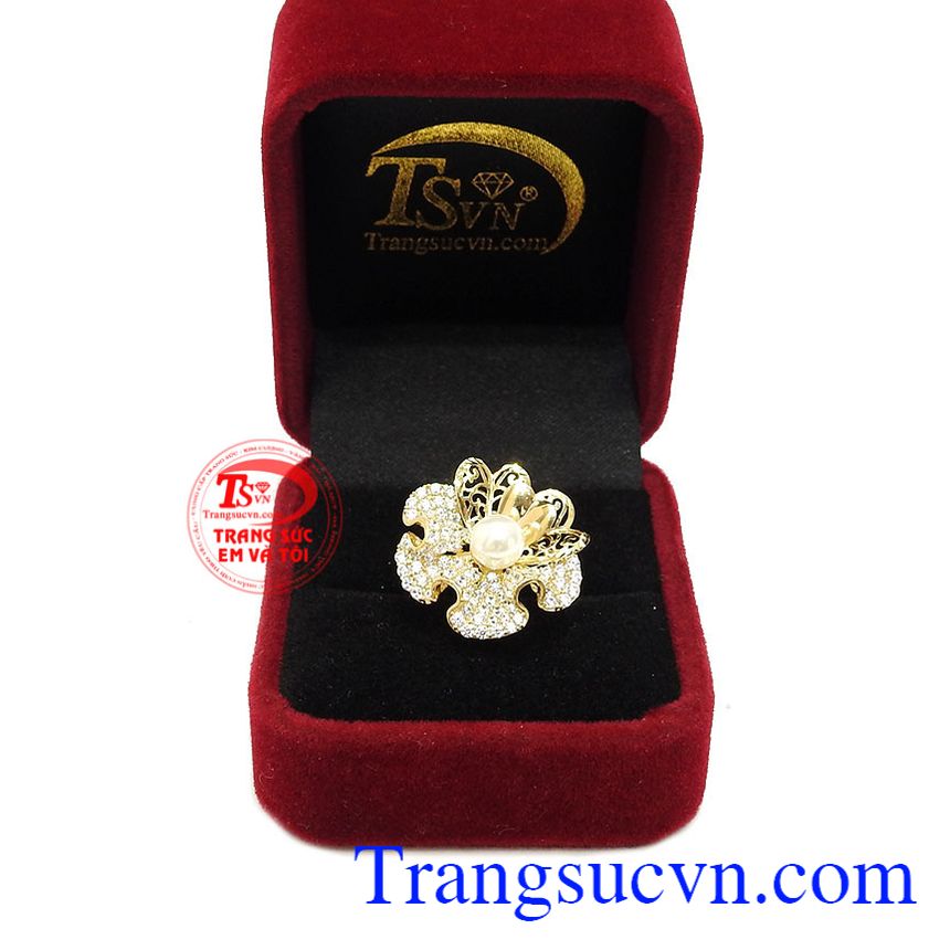 Nhẫn hoa sang trọng, Nhẫn nữ vàng