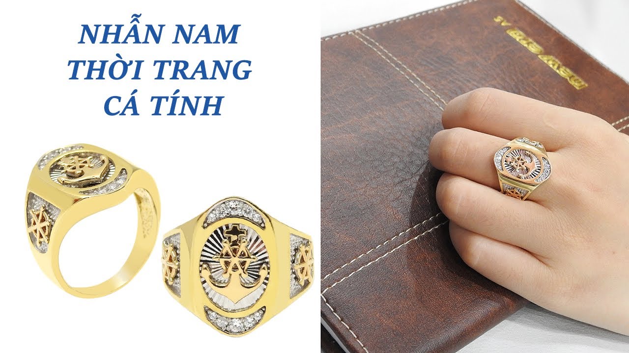 Nhẫn nam 18k Italy, Nhẫn nam đẹp