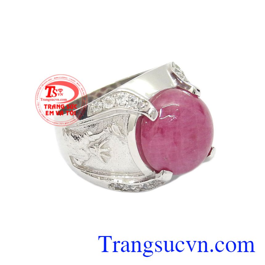 Nhẫn nam bạc Ruby cá tính, Nhẫn nam bạc Nhẫn nam bạc Ruby cá tính, Nhẫn nam bạc