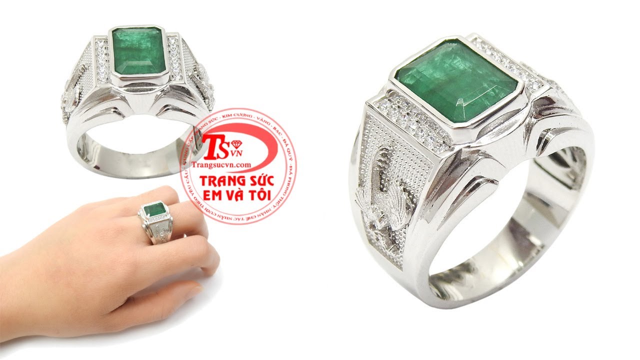 Nhẫn nam Emerald, Nhẫn nam vàng tây