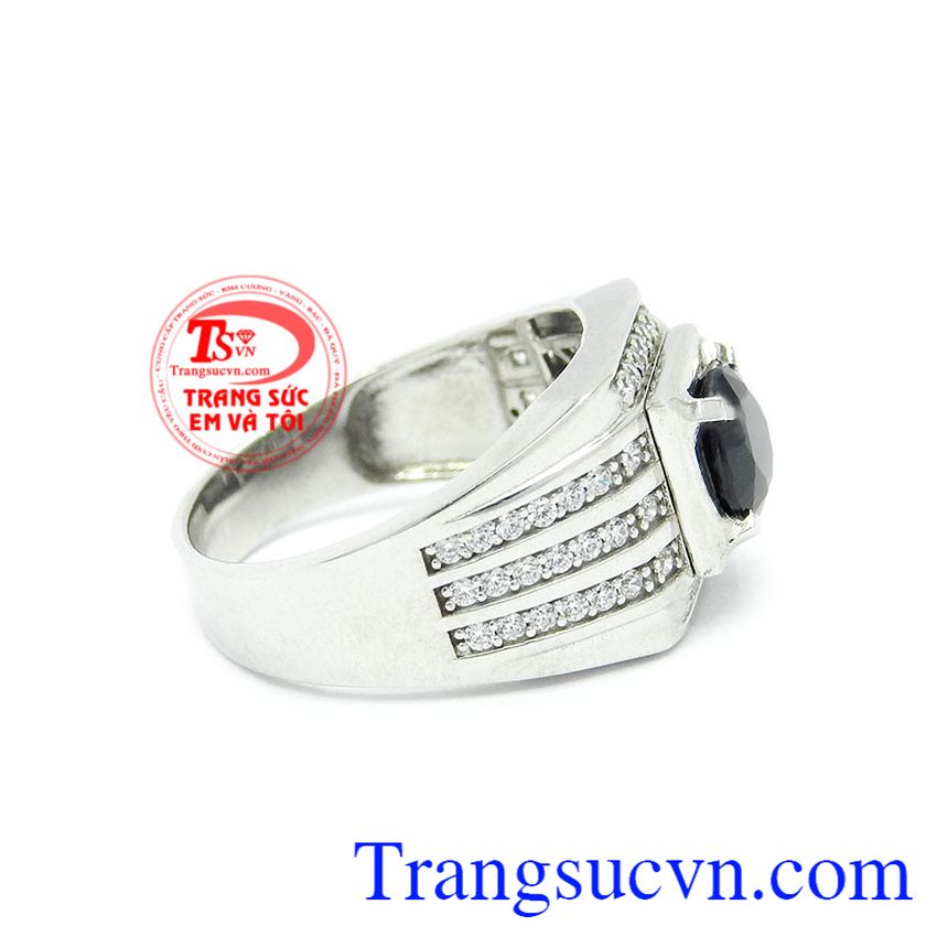 Nhẫn nam ho&agrave;ng gia, Nhẫn Nam Đẹp, Nhẫn nam Sapphire