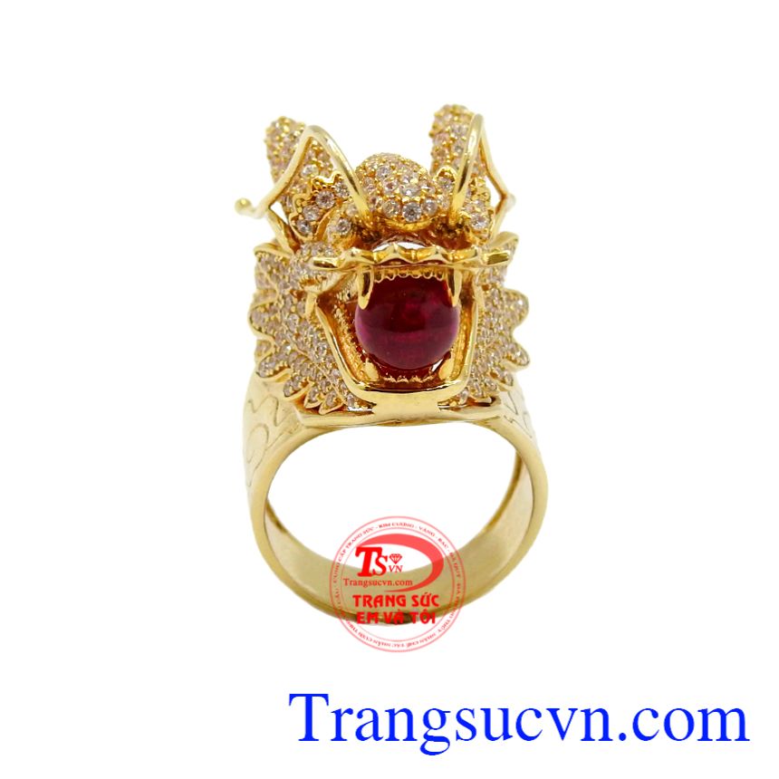 Nhẫn nam rồng vàng 10k cá tính, Nhẫn nam vàng tây