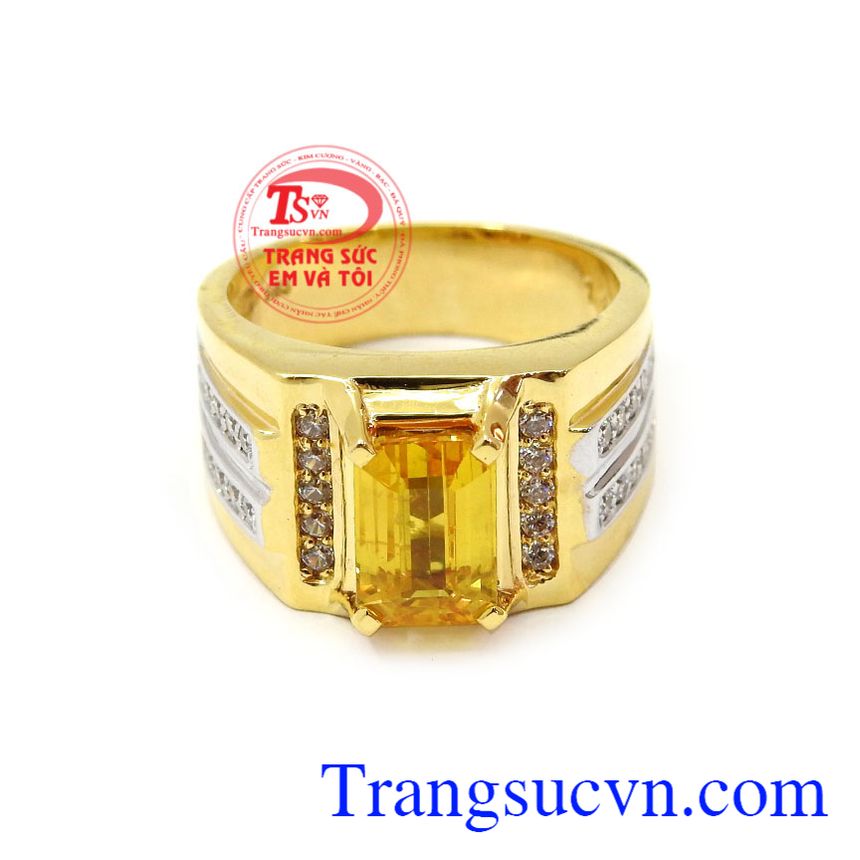 Nhẫn nam Sapphire quyền qu&yacute;, Nhẫn nam sapphire