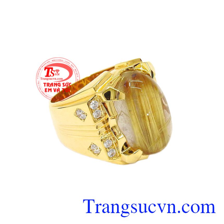 Nhẫn nam thạch anh tóc chất lượng, Nhẫn nam thạch anh Nhẫn nam thạch anh tóc chất lượng, Nhẫn nam thạch anh
