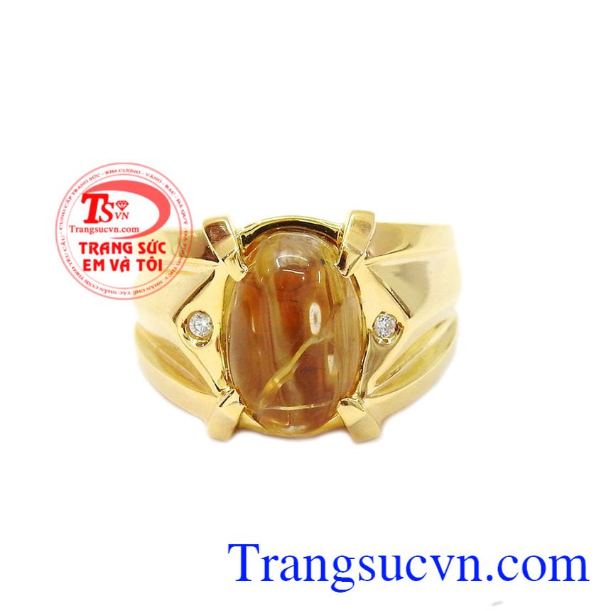 Nhẫn nam thạch anh tóc mạnh mẽ, nhẫn nam đẹp. Nhẫn nam thạch anh tóc mạnh mẽ, nhẫn nam đẹp.