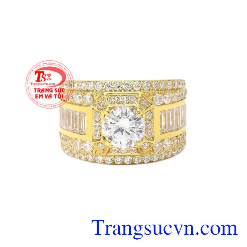 Nhẫn nam vàng màu thời thượng, Nhẫn nam vàng tây Nhẫn nam vàng màu thời thượng, Nhẫn nam vàng tây