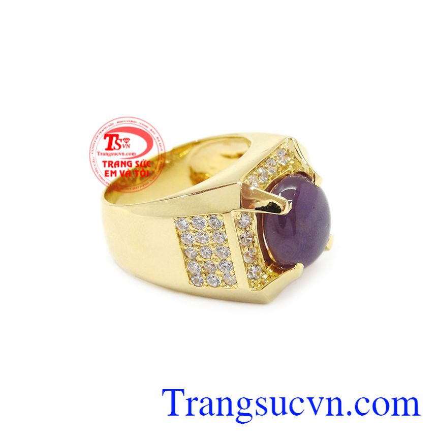 Nhẫn nam vàng Sapphire đẹp, Nhẫn nam Sapphire Nhẫn nam vàng Sapphire đẹp, Nhẫn nam Sapphire