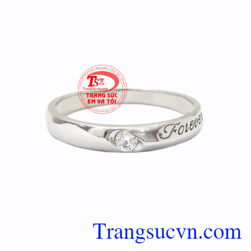 Nhẫn nam vàng trắng Forever, Nhẫn nam vàng trắng