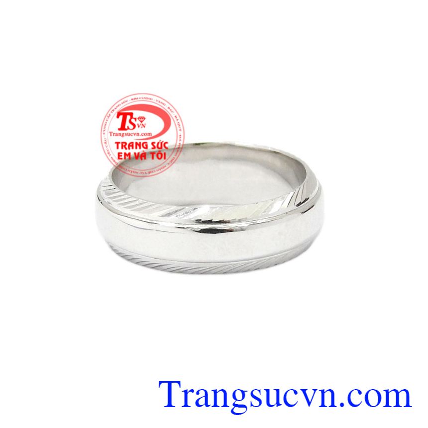Nhẫn nam vàng trắng ngón út, Nhẫn nam vàng trắng Nhẫn nam vàng trắng ngón út, Nhẫn nam vàng trắng