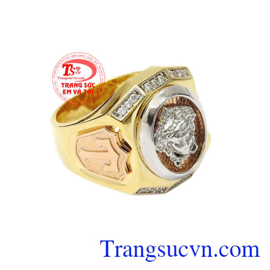 Nhẫn nam versace thời trang, Nhẫn nam vàng tây