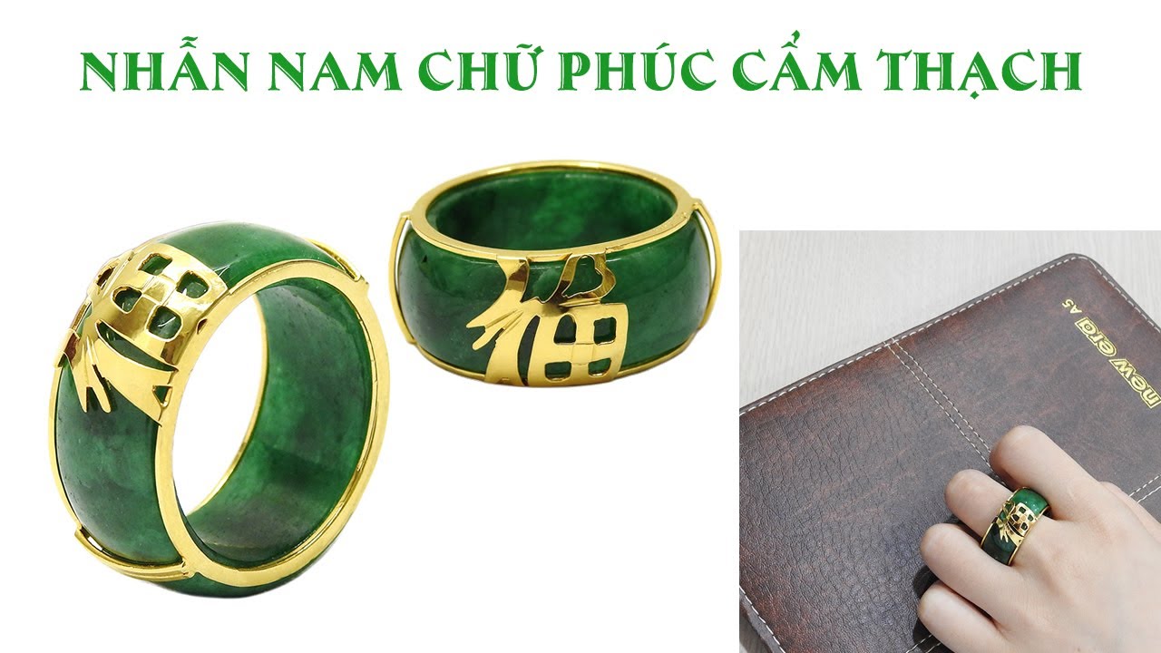 Ngọc Jadeite chữ vàng, Nhẫn nam vàng