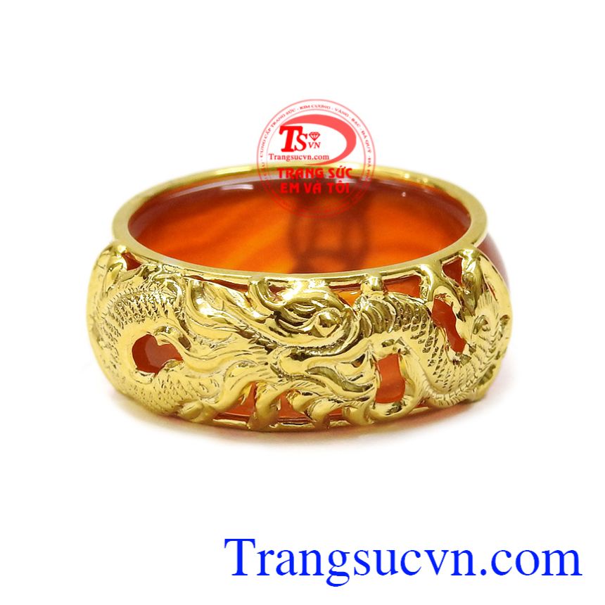 Nhẫn ngọc mã não bọc rồng, Nhẫn ngọc rồng vàng Nhẫn ngọc mã não bọc rồng, Nhẫn ngọc rồng vàng
