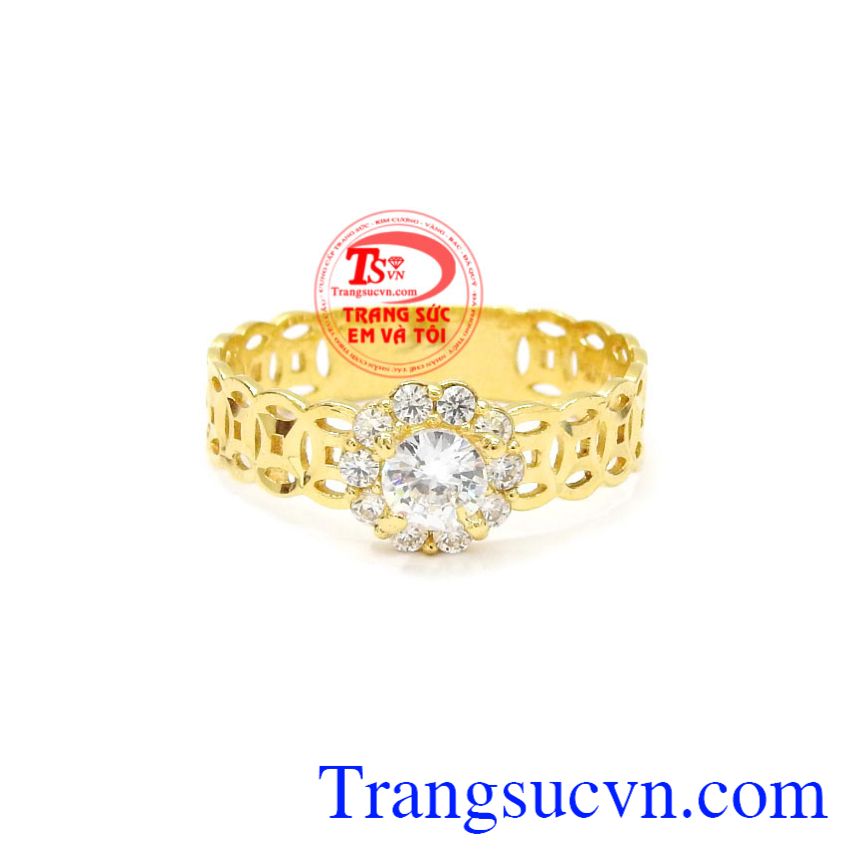 Nhẫn nữ kim tiền xinh xắn, Nhẫn nữ vàng Nhẫn nữ kim tiền xinh xắn, Nhẫn nữ vàng