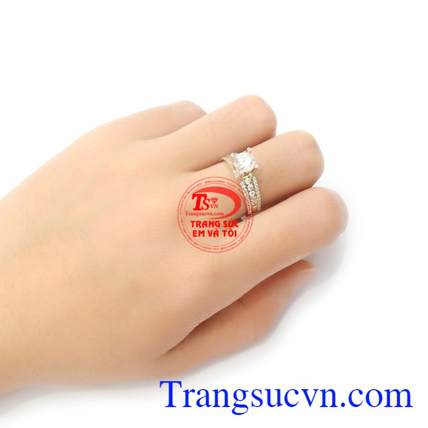 Nhẫn nữ Korea v&agrave;ng 10k đẹp,Nhẫn nữ v&agrave;ng,Nhẫn nữ v&agrave;ng t&acirc;y