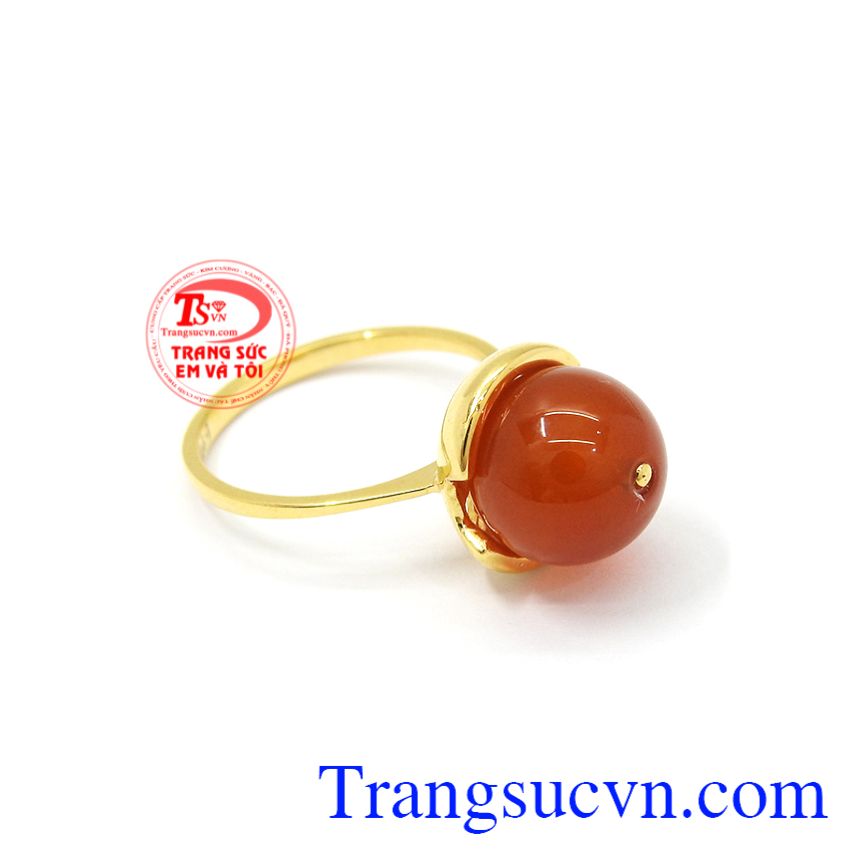 Nhẫn nữ mã não vàng 14k, Nhẫn nữ vàng Nhẫn nữ mã não vàng 14k, Nhẫn nữ vàng