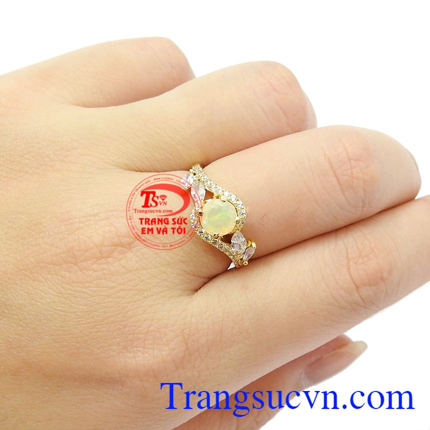 Nhẫn nữ Opal vàng 14k,Nhẫn nữ vàng,Nhẫn nữ đẹp Nhẫn nữ Opal vàng 14k,Nhẫn nữ vàng,Nhẫn nữ đẹp