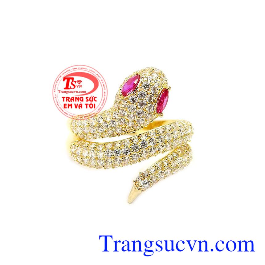 Nhẫn nữ rắn vàng quyền lực, Nhẫn nữ đá quý, Nhẫn nữ vàng tây