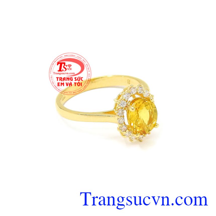 Nhẫn nữ Sapphire vàng nổi bật, Nhẫn nữ sapphire Nhẫn nữ Sapphire vàng nổi bật, Nhẫn nữ sapphire