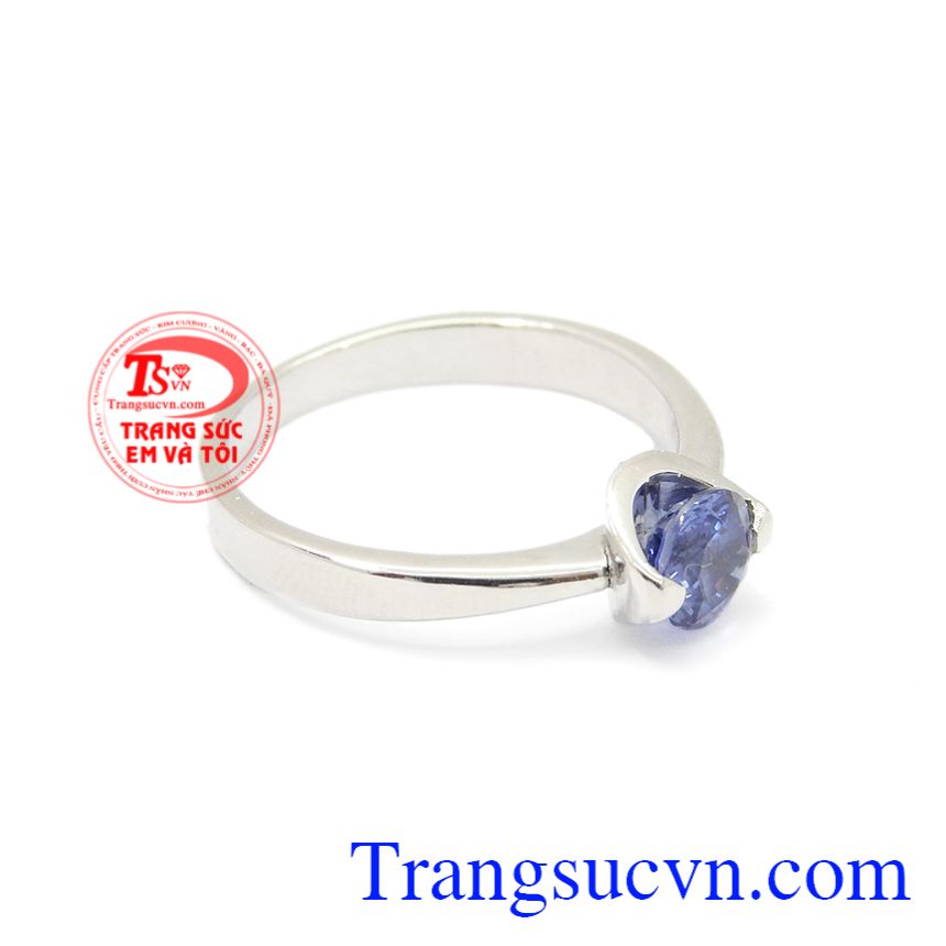 Nhẫn nữ Sapphire vàng trắng đẹp, Nhẫn nữ sapphire Nhẫn nữ Sapphire vàng trắng đẹp, Nhẫn nữ sapphire