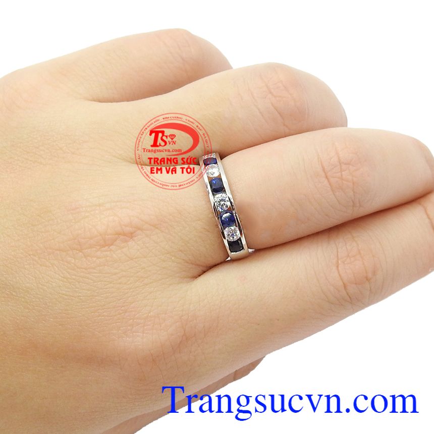 Nhẫn nữ Sapphire xanh,Nhẫn nữ đá quý,Nhẫn nữ đẹp Nhẫn nữ Sapphire xanh,Nhẫn nữ đá quý,Nhẫn nnữ đẹp