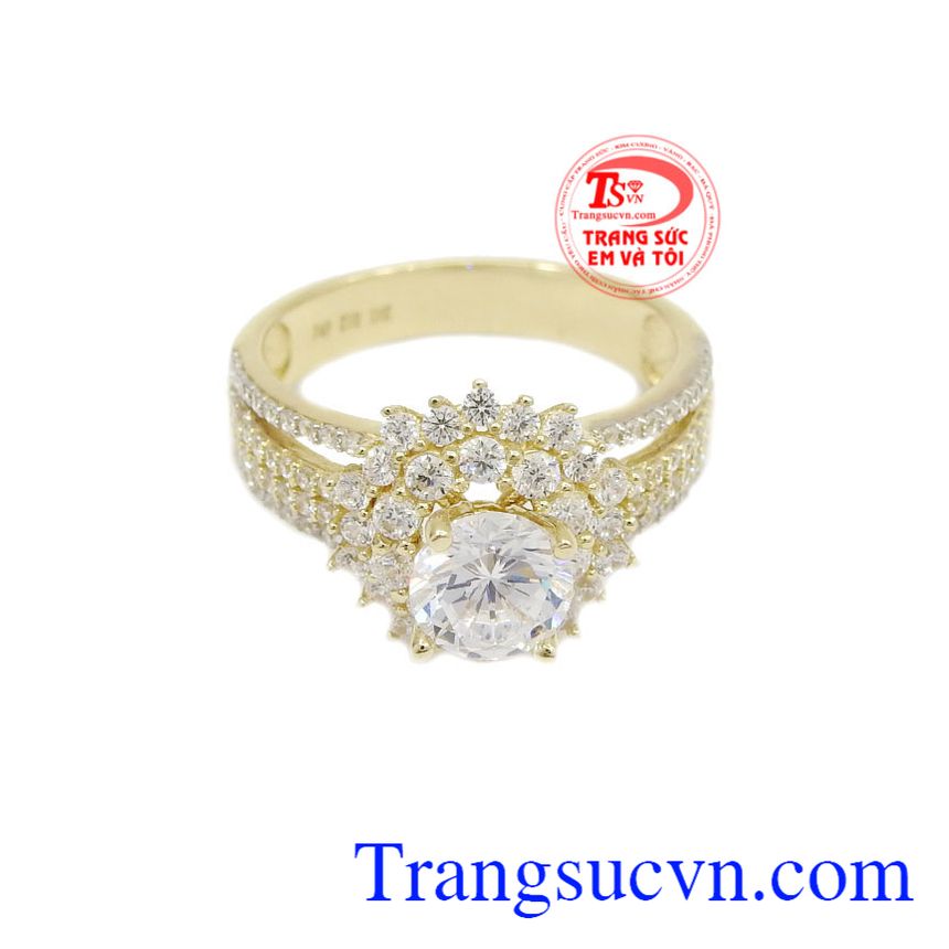 Nhẫn nữ vàng 10k quý phái, Nhẫn nữ vàng tây