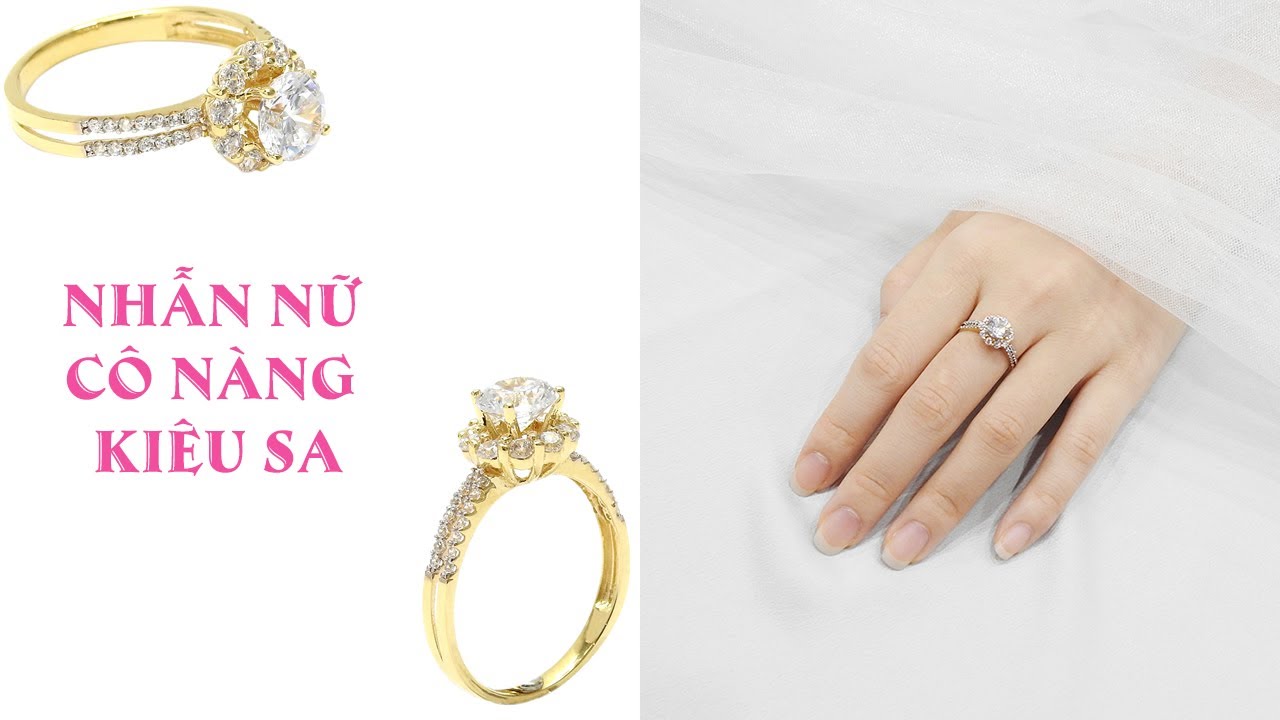 Nhẫn nữ vàng 18k