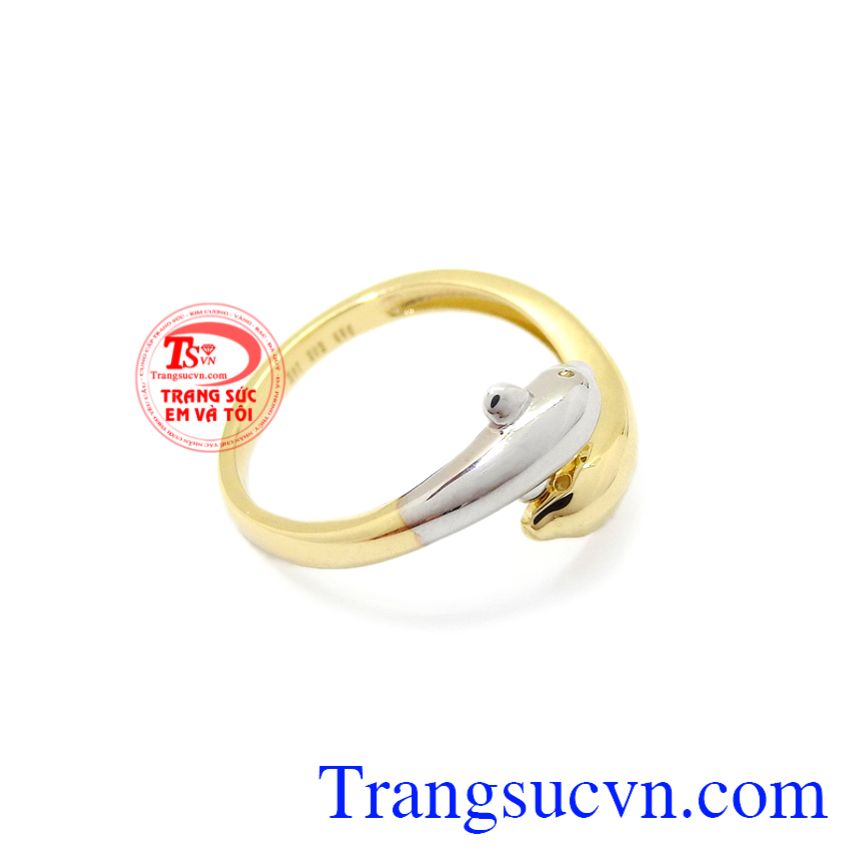 Nhẫn nữ vàng cá heo Korea, Nhẫn nữ vàng tây Nhẫn nữ vàng cá heo Korea, Nhẫn nữ vàng tây