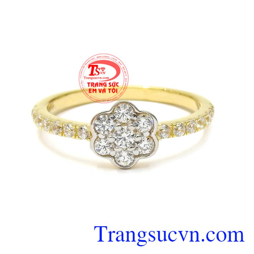Nhẫn nữ v&agrave;ng hoa xinh xắn,  Nhẫn nữ v&agrave;ng