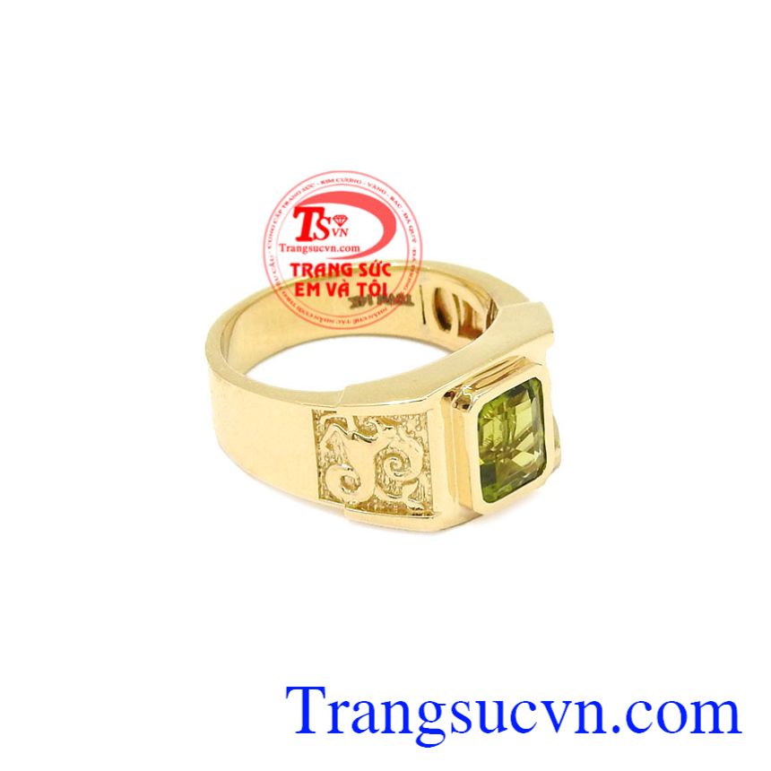 Nhẫn nữ vàng Peridot tinh tế, Nhẫn Peridot Nhẫn nữ vàng Peridot tinh tế, Nhẫn Peridot