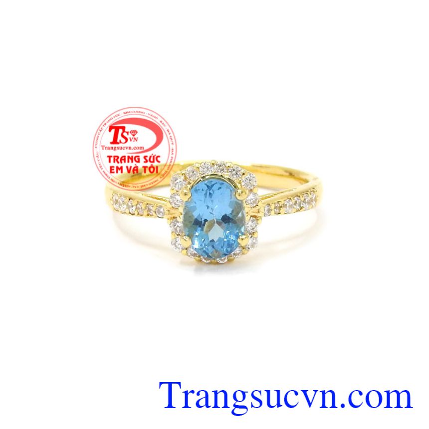 Nhẫn nữ vàng Topaz đẹp, Nhẫn nữ Topaz Nhẫn nữ vàng Topaz đẹp, Nhẫn nữ Topaz