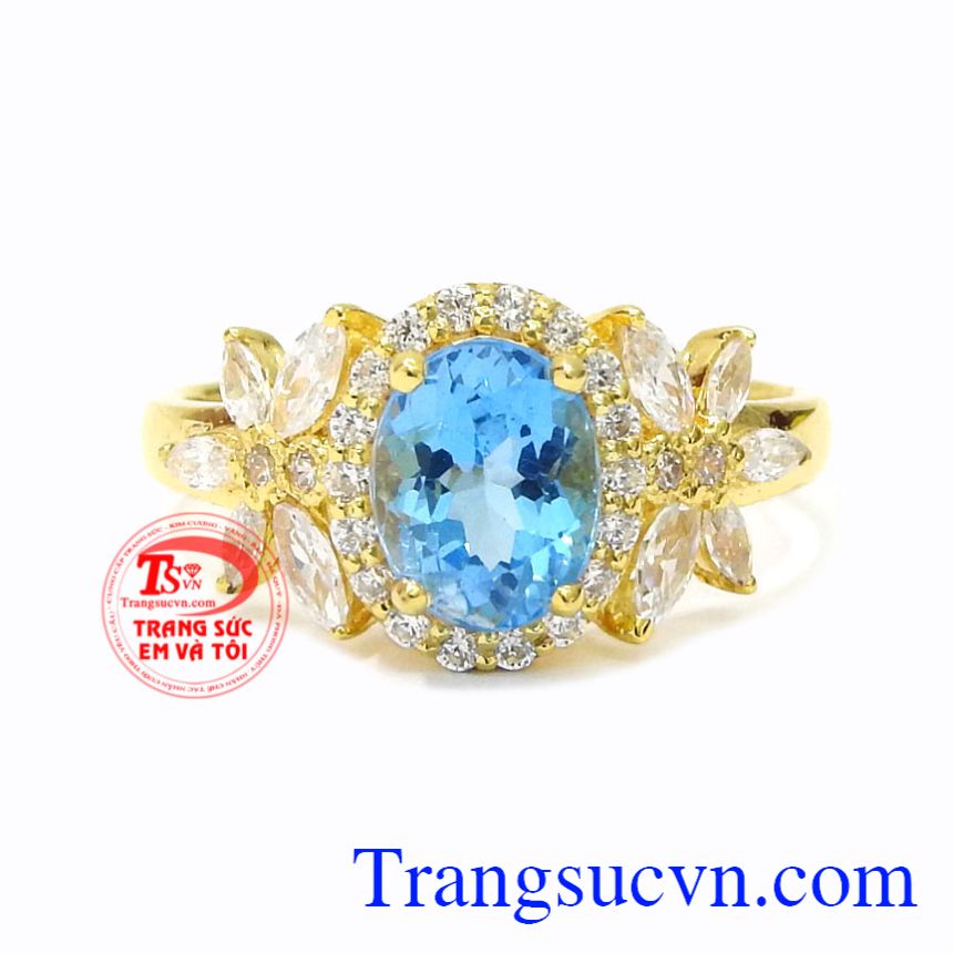 Nhẫn nữ vàng Topaz độc đáo, Nhẫn nữ Topaz